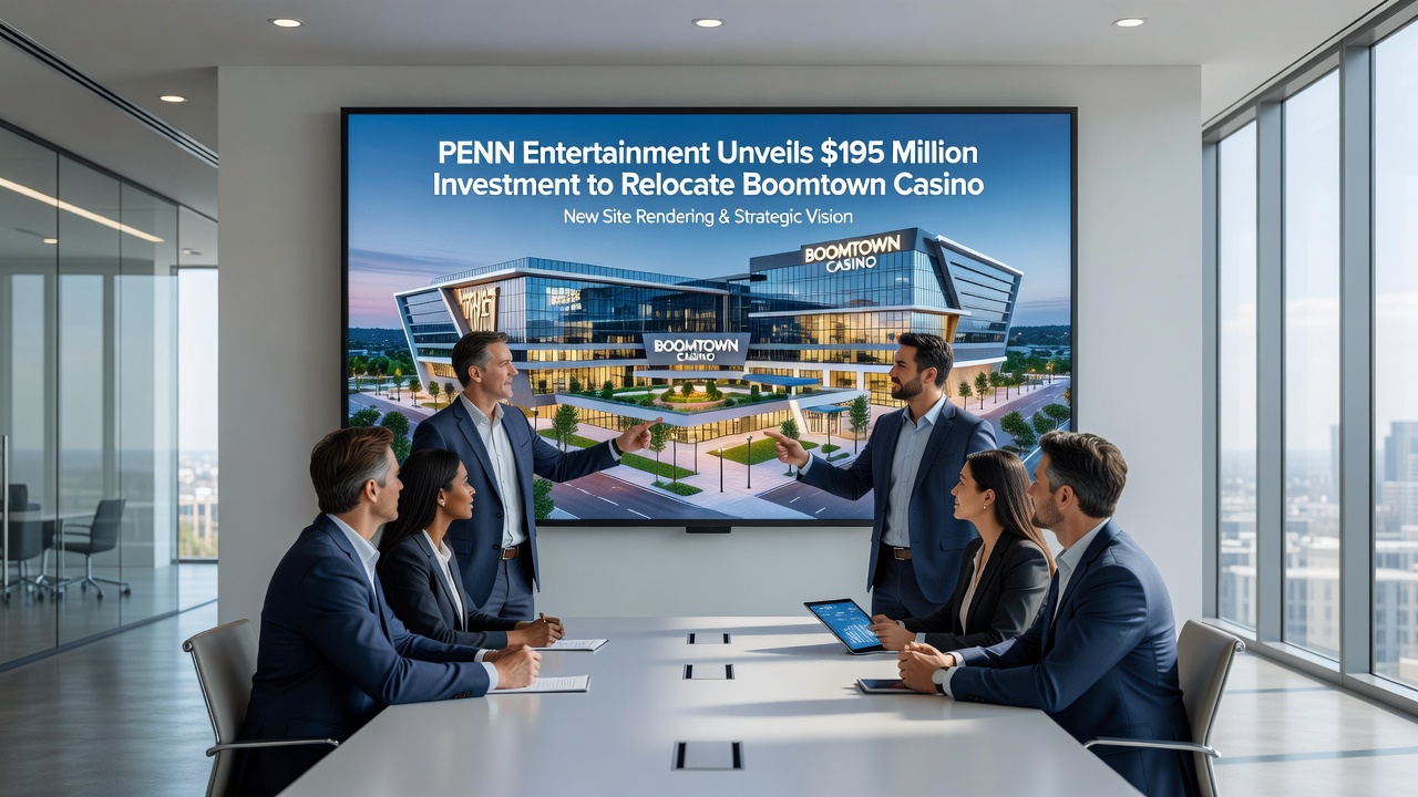 Rendering of the interior layout showing slot machines, table games, and the retail sportsbook at the planned Hollywood Casino New Orleans